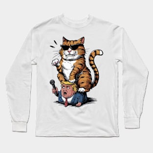 Cats Against Trump, Funny Cat Long Sleeve T-Shirt